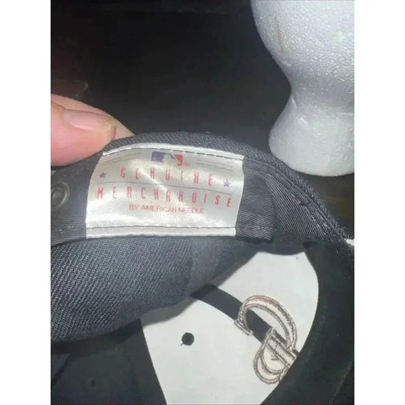 Colorado Rockies Baseball Hat-Leather Bill-American Needle-Black-Strap Back - Picture 6 of 7